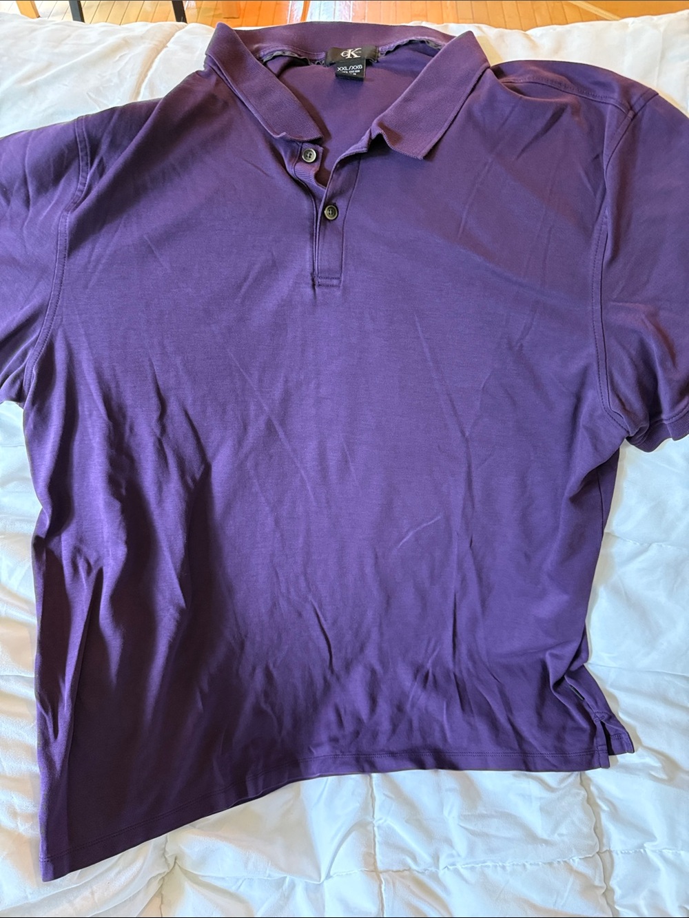 Calvin Klein Purple Short-Sleeve Polo - Mens XXL